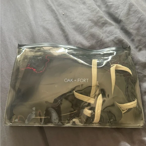 OAK + FORT Black and Cream Bikini - Picture 2 of 2